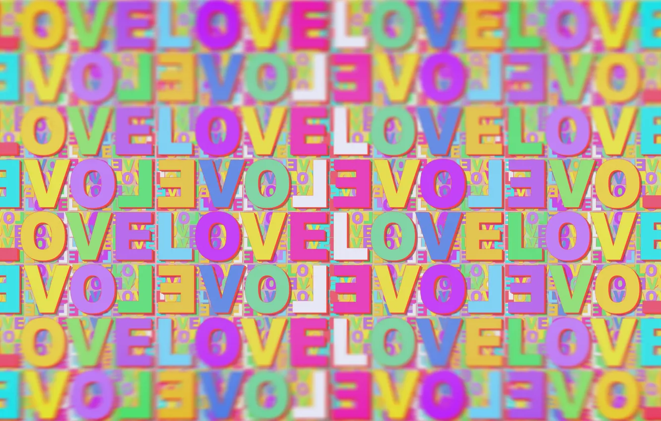 Photo wallpaper love, text, letters, love, words