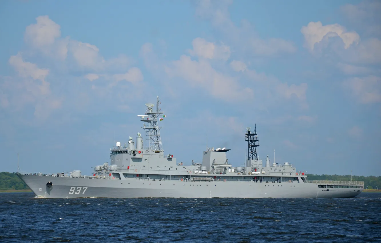 Photo wallpaper training ship, Algerian Navy, MRA The Summam