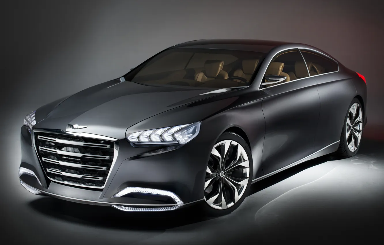 Photo wallpaper auto, Concept, black, the concept, Hyundai, Hyundai, Genesis, HCD-14