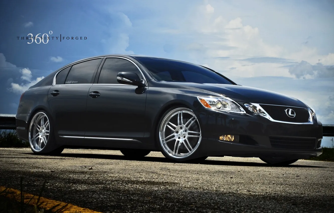 Photo wallpaper black, Lexus, black, 360 three sixty forged