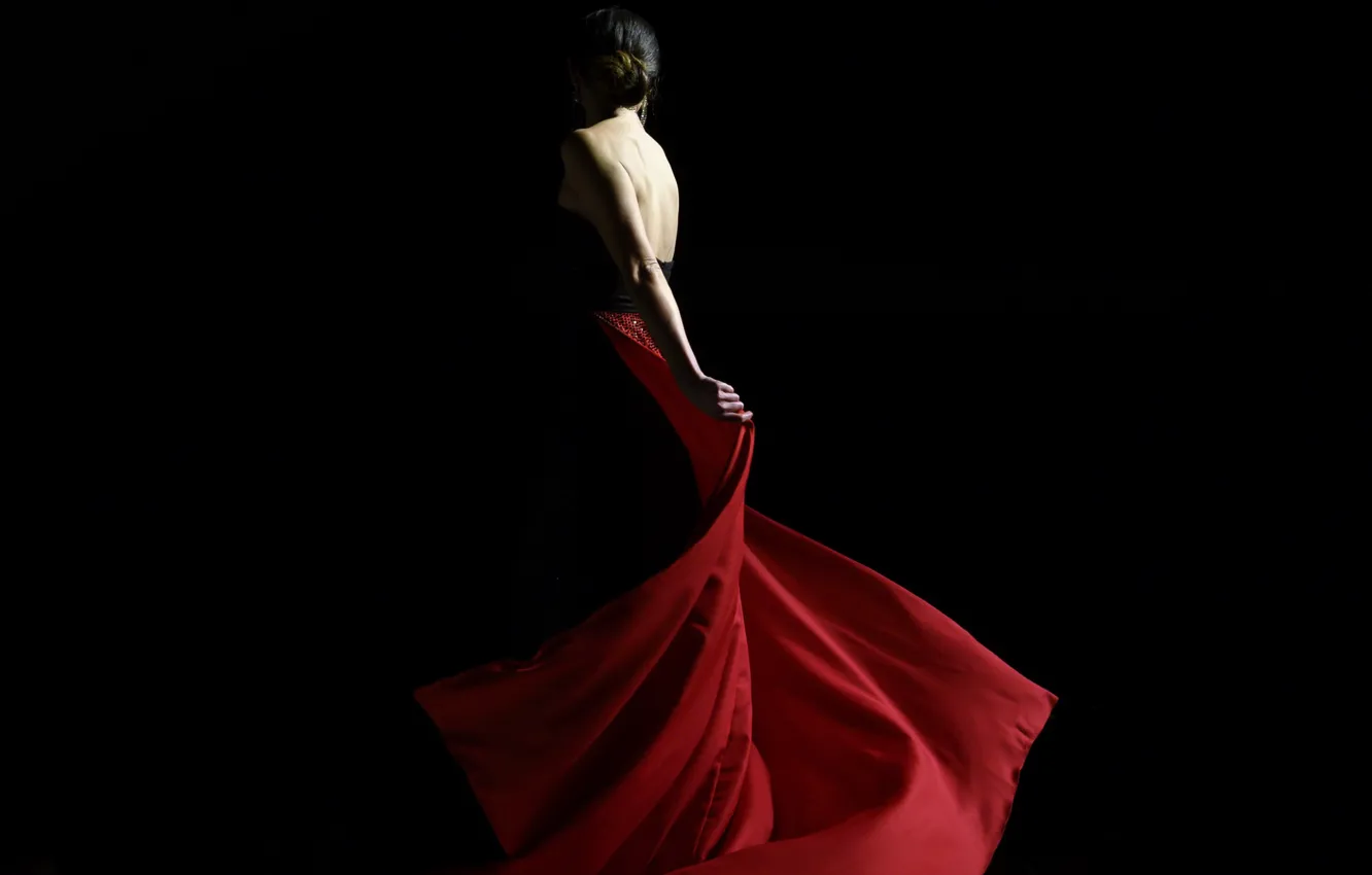 Photo wallpaper girl, pose, background