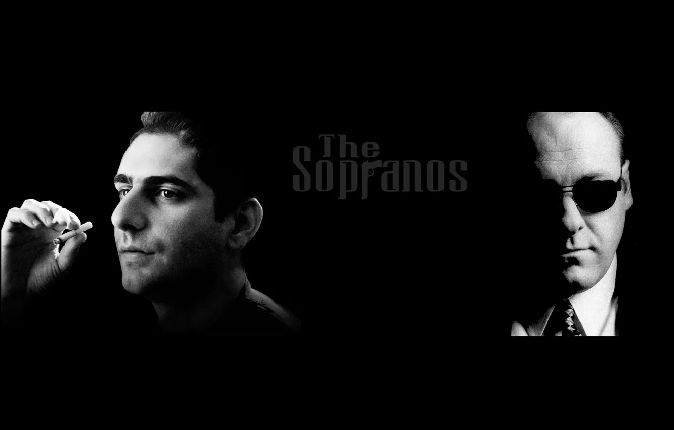 Photo wallpaper The series, The Sopranos, Christopher Moltisanti, Tony Soprano, Tony Soprano, Christopher Moltisanti, Family Soprano, The …
