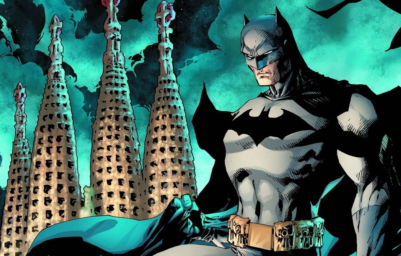 Photo wallpaper superhero, cloak, costume, hero, artist, artist, hero, belt