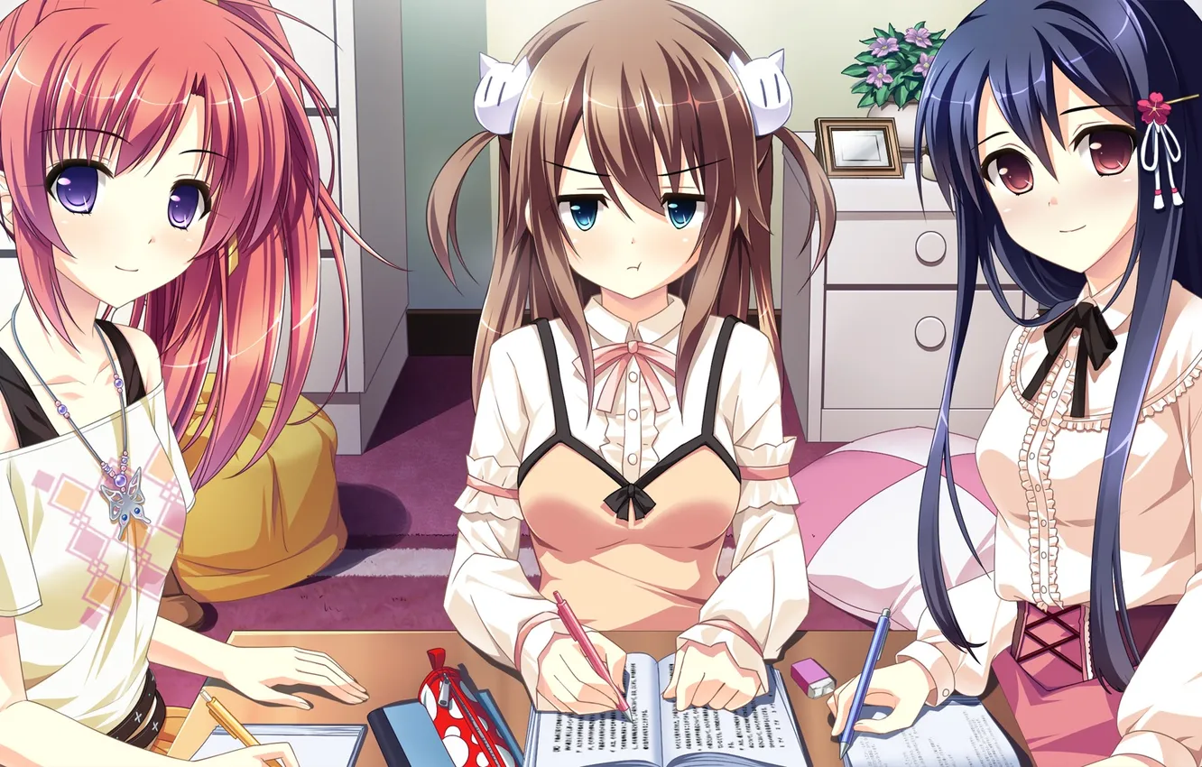 Photo wallpaper Sayori, Mote Sugite Shuraba na Ore, Chir (Atlanta), Hagiwara Hinano, Katakura Hospital, To Believe Aoi, …