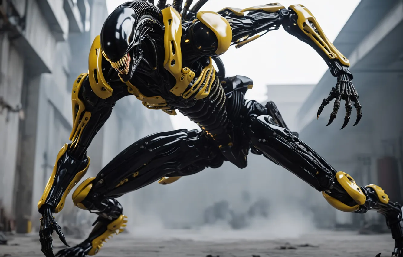 Photo wallpaper fiction, robot, terminator, art, Stranger