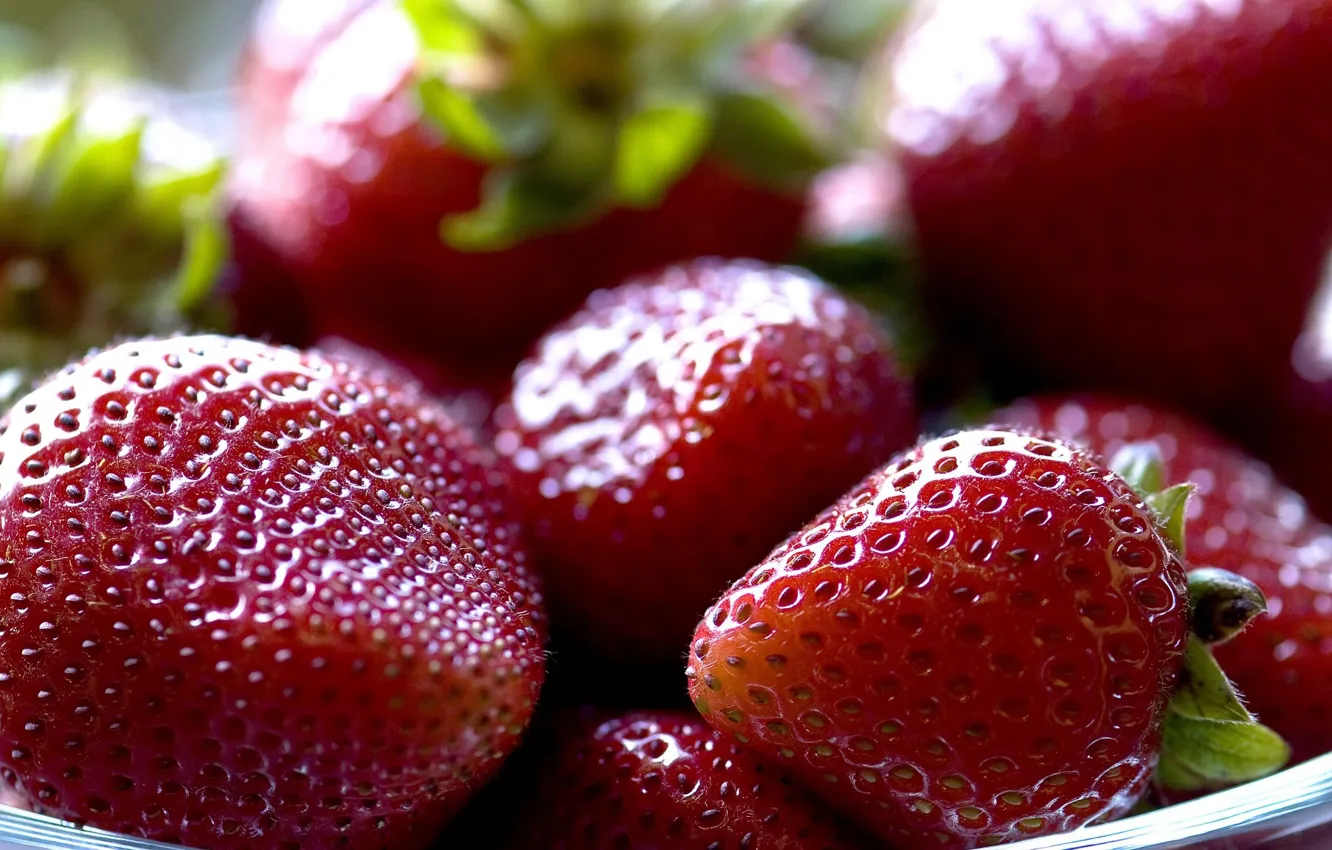 Photo wallpaper berries, food, strawberry, Wallpaper from lolita777