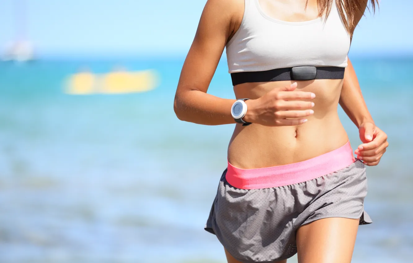 Photo wallpaper sport, running, runner woman