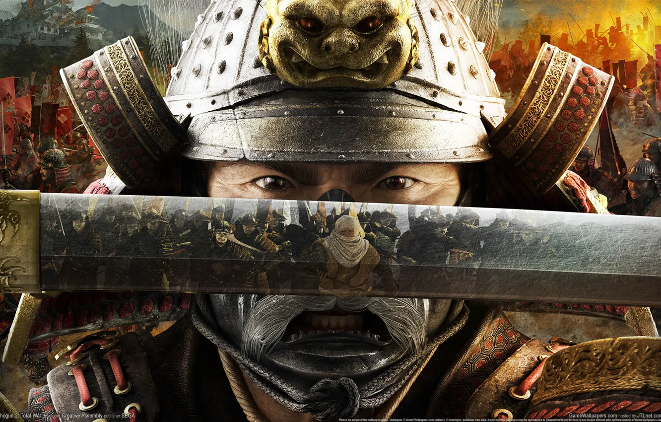 Photo wallpaper Total War, Shogun, Shogun 2, Katana