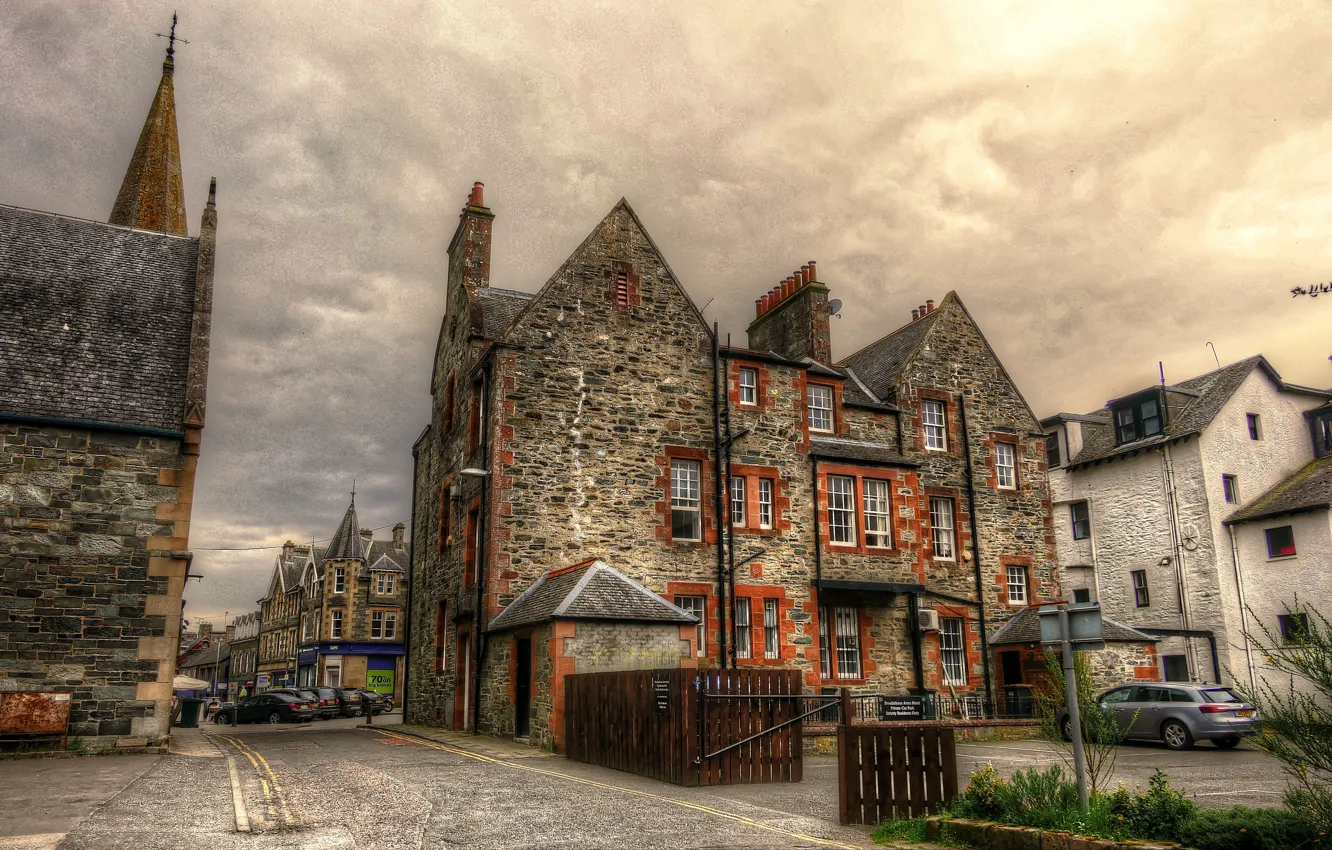Photo wallpaper HDR, home, Scotland, Aberfeldy