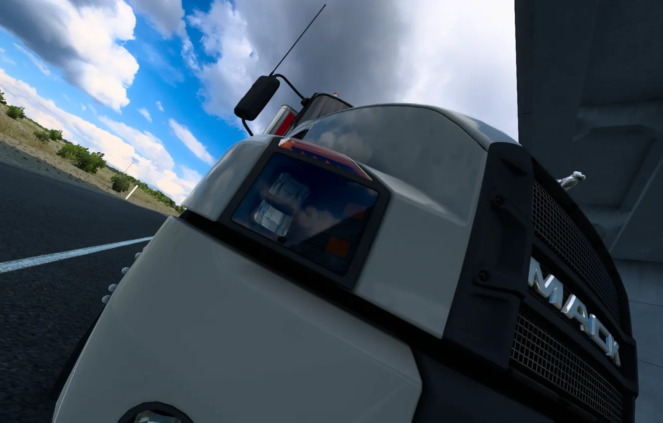 Photo wallpaper Rig, truck, mack, ATS, American Truck Simulator