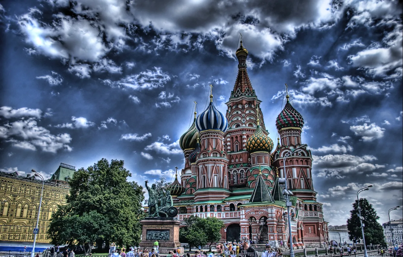 Photo wallpaper Moscow, St. Basil's Cathedral, Russia, Moscow