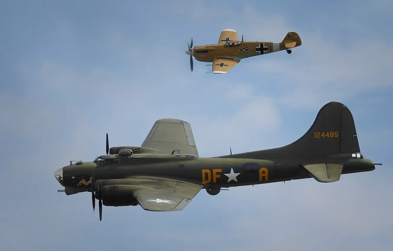 Photo wallpaper the sky, flight, fighter, bomber