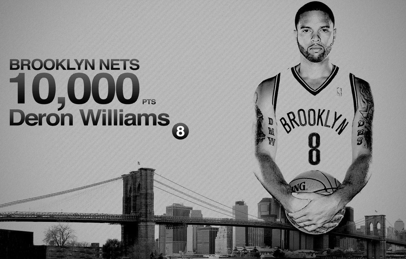 Photo wallpaper Bridge, The city, Brooklyn, Basketball, Brooklyn, NBA, Nets, Player