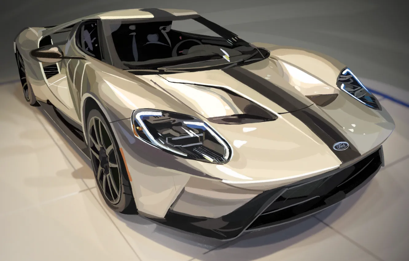 Photo wallpaper Ford, design, art