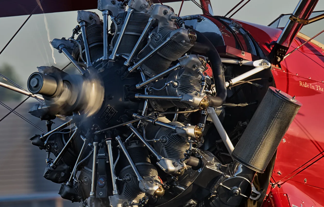 Photo wallpaper aviation, engine, the plane, motor