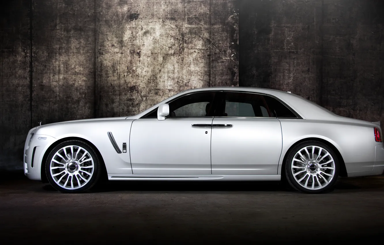 Photo wallpaper Rolls-Royce, 2010, Mansory, Limited, White Ghost, Mansory Rolls-Royce White Ghost Limited