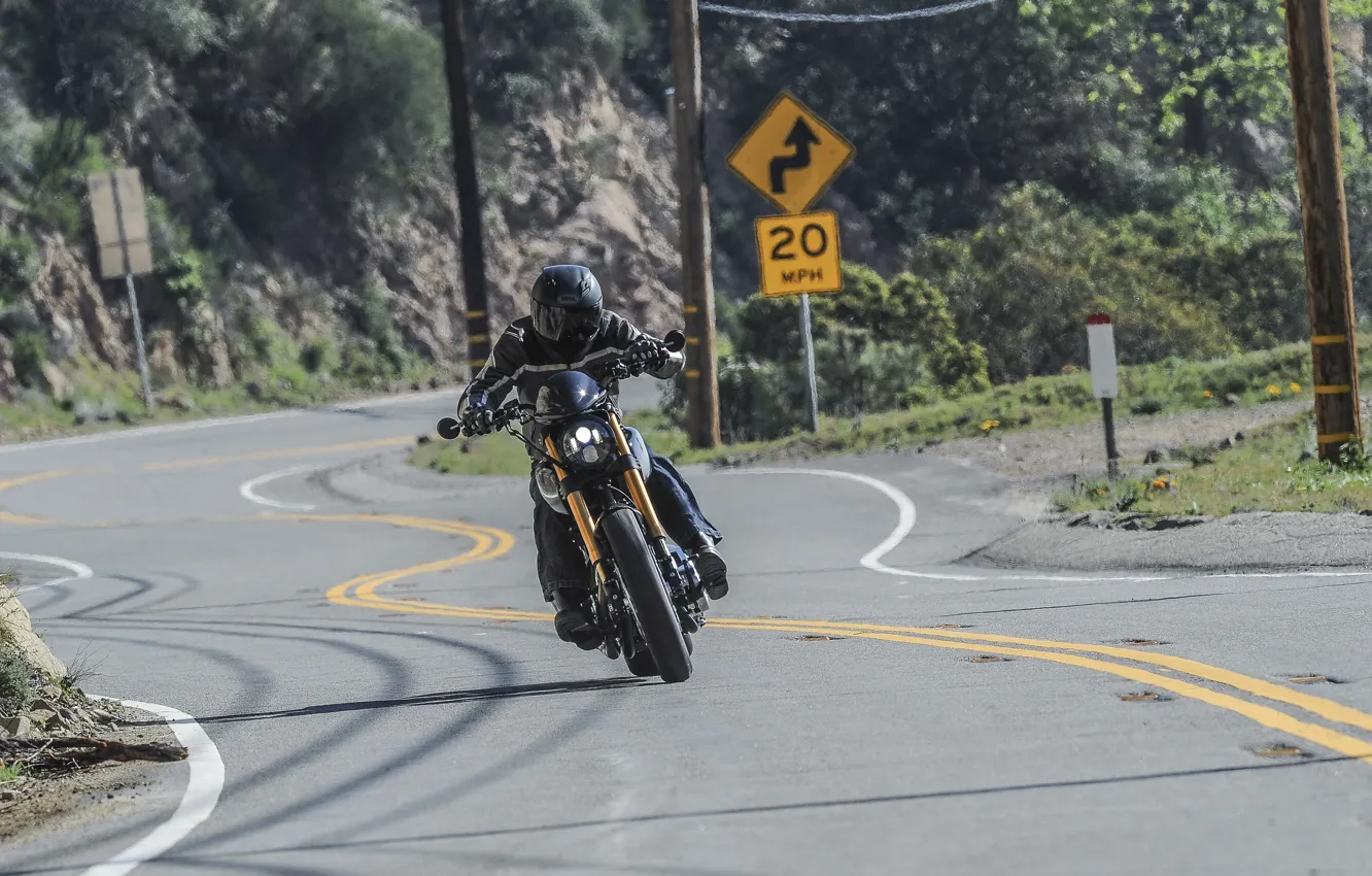 Photo wallpaper road, bike, power, motorcycle, custom, speed, cruiser, Keanu Reeves