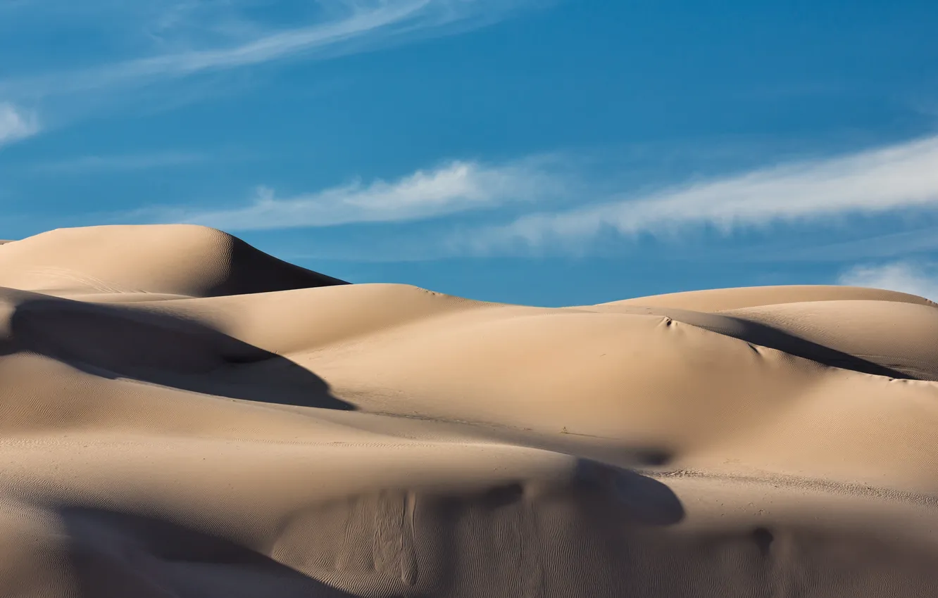 Photo wallpaper sand, the sky, landscape, desert