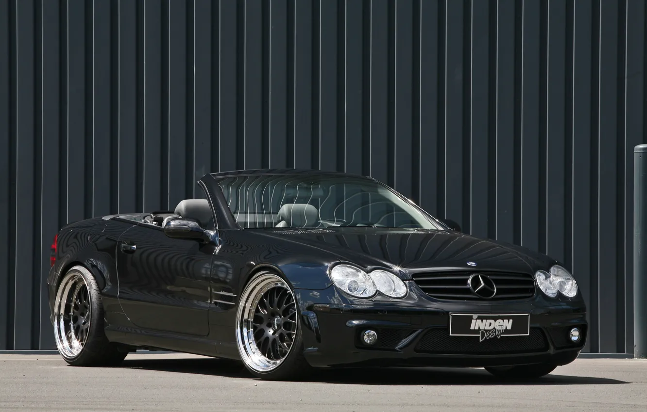 Photo wallpaper Mercedes-Benz, Design, Black, Convertible, SL500, In