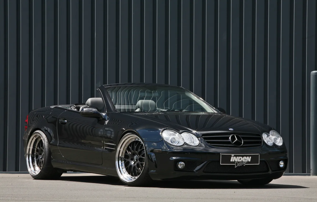 Photo wallpaper Mercedes-Benz, black, design, sl500, Convertible, IN