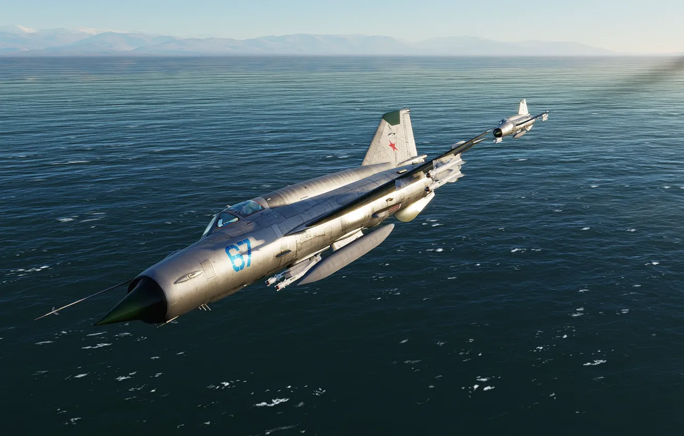 Photo wallpaper Fighter, KB MiG, MiG-21bis, Frontline fighter