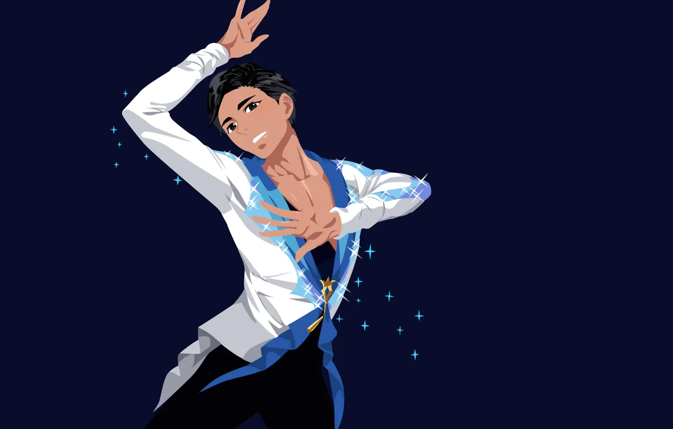 Photo wallpaper background, anime, guy, Yuri on the ice, Yuri On Ice