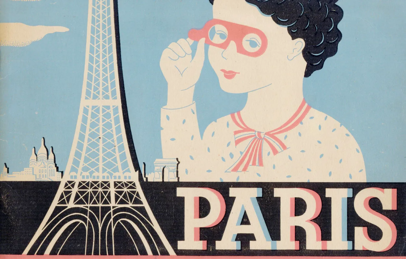 Photo wallpaper retro, Paris, paris, vintage