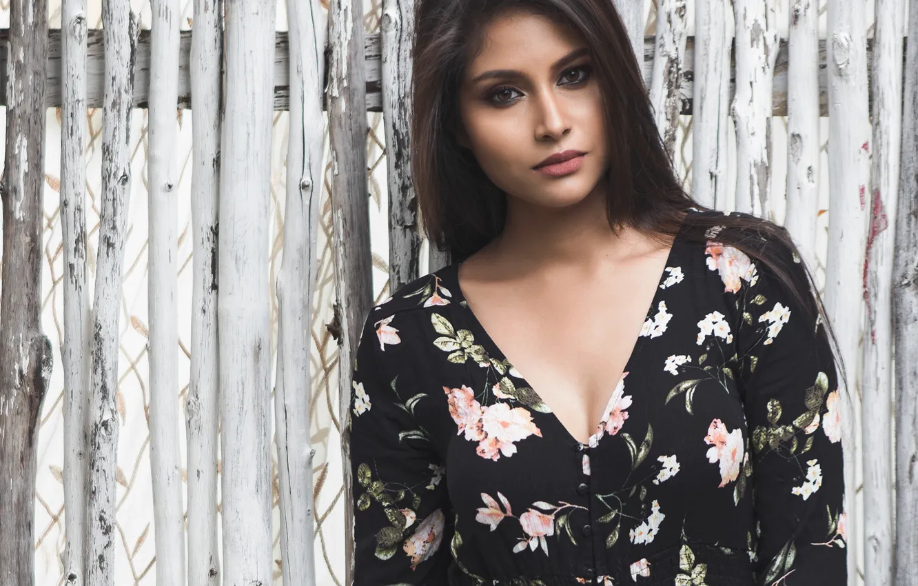 Photo wallpaper girl, hot, sexy, eyes, smile, beautiful, figure, model