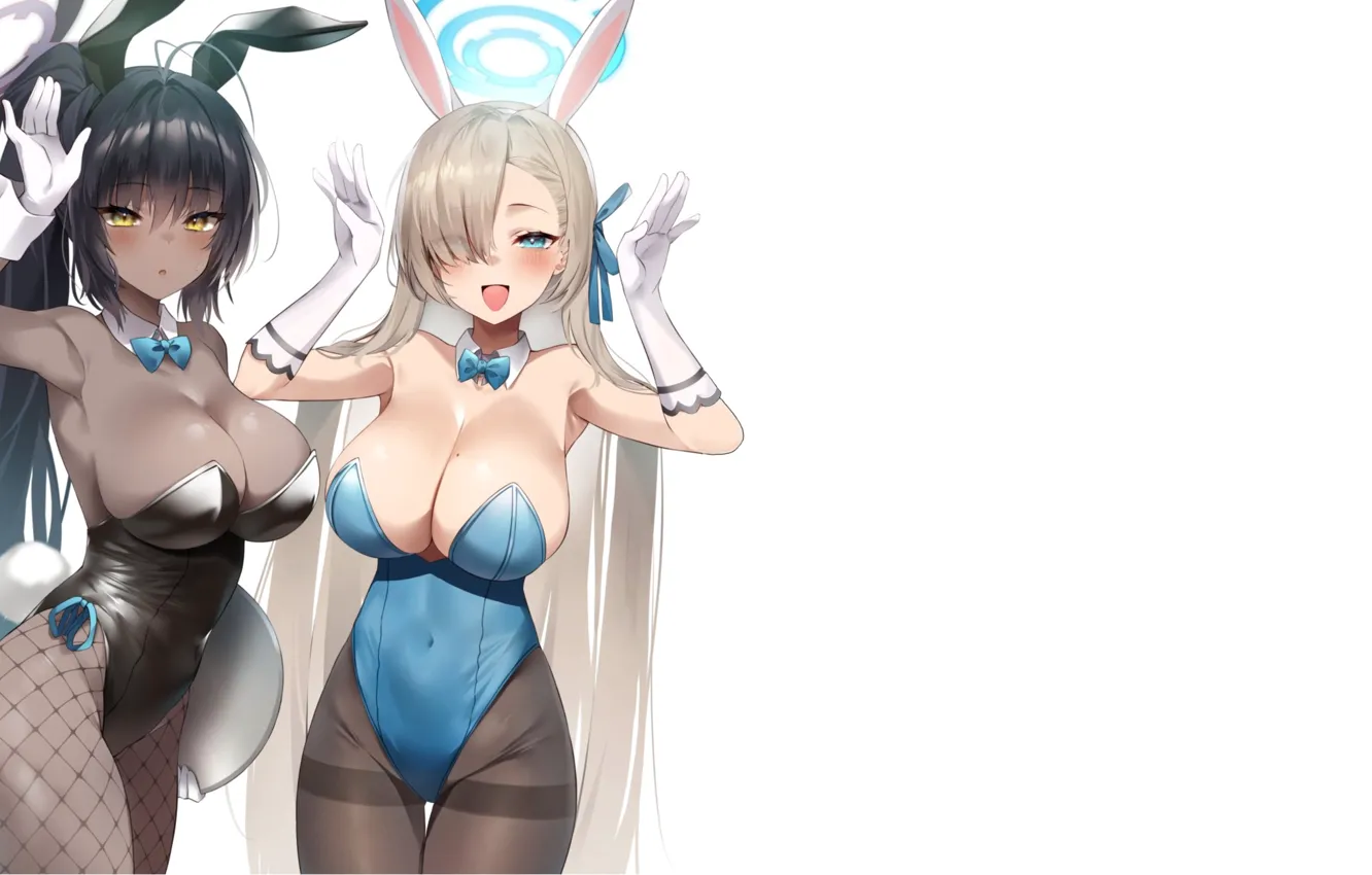 Photo wallpaper hot, sexy, girls, blue, anime, babe, bunny, tanned