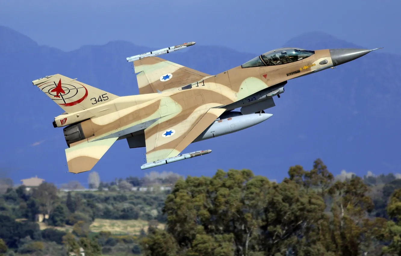 Photo wallpaper General Dynamics, F-16C, multifunction, light fighter