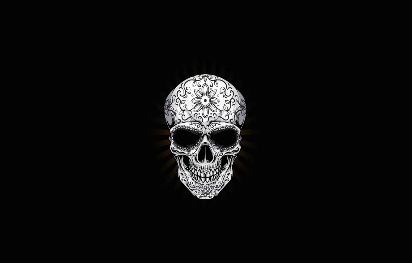 Photo wallpaper background, fiction, figure, skull, minimalism, art, sake, fantasy