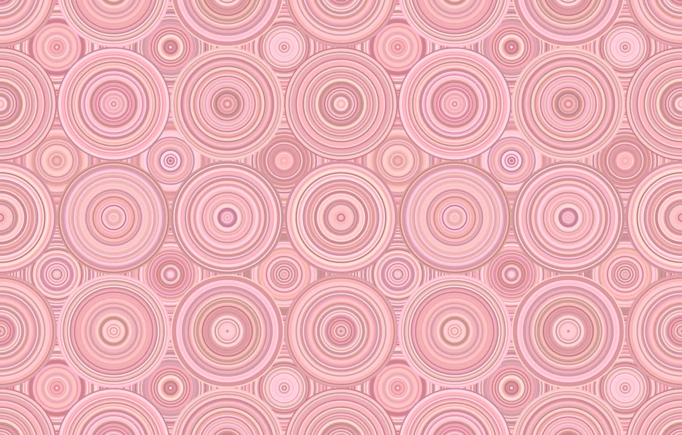 Photo wallpaper circles, abstraction, background, pink, geometry