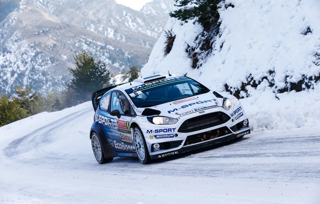 Photo wallpaper WRC, Rally, Rally, Ford Fiesta, Monte Carlo, Ford Fiesta, There Miss