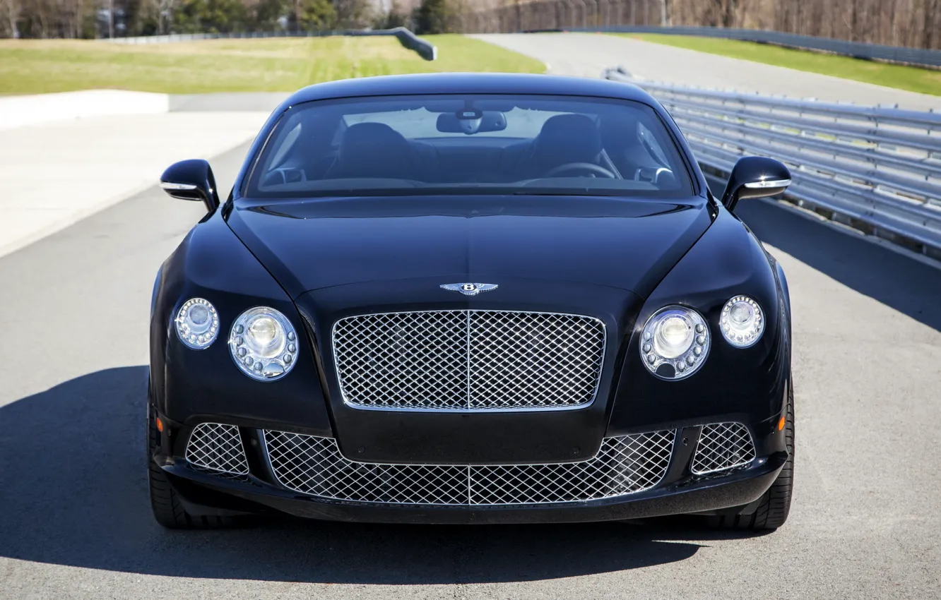 Photo wallpaper lights, Bentley, the hood, grille, front view, Continental GT Speed, The Le Mans Edition