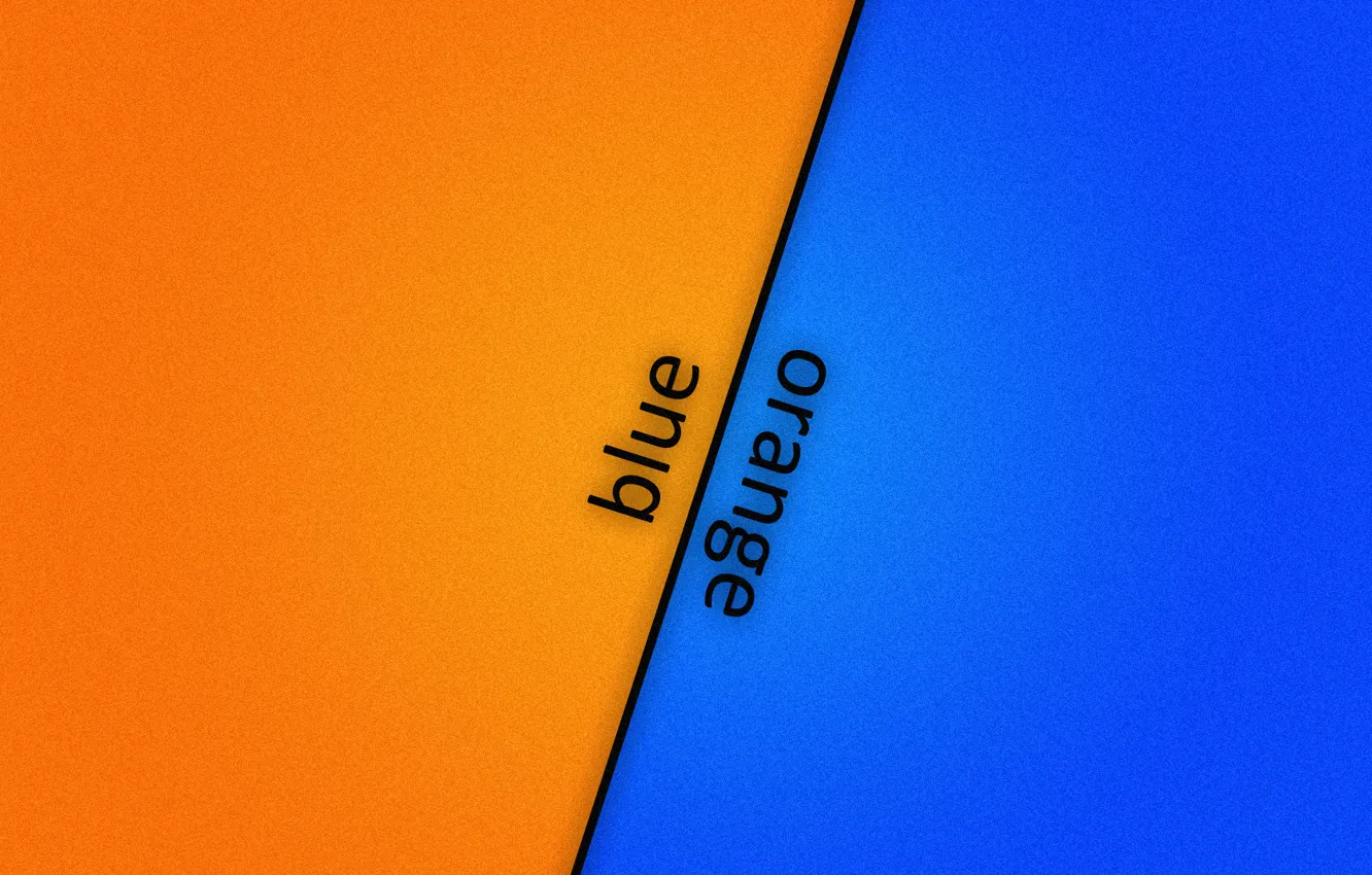 Photo wallpaper orange, blue, background, blue, orange