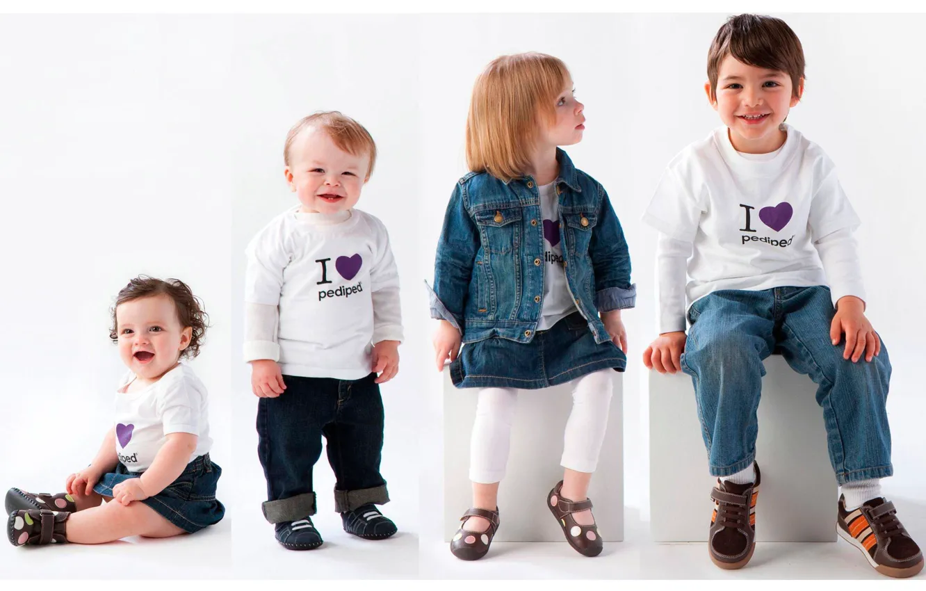 Photo wallpaper eyes, children, face, pose, smile, clothing, mouth, boy