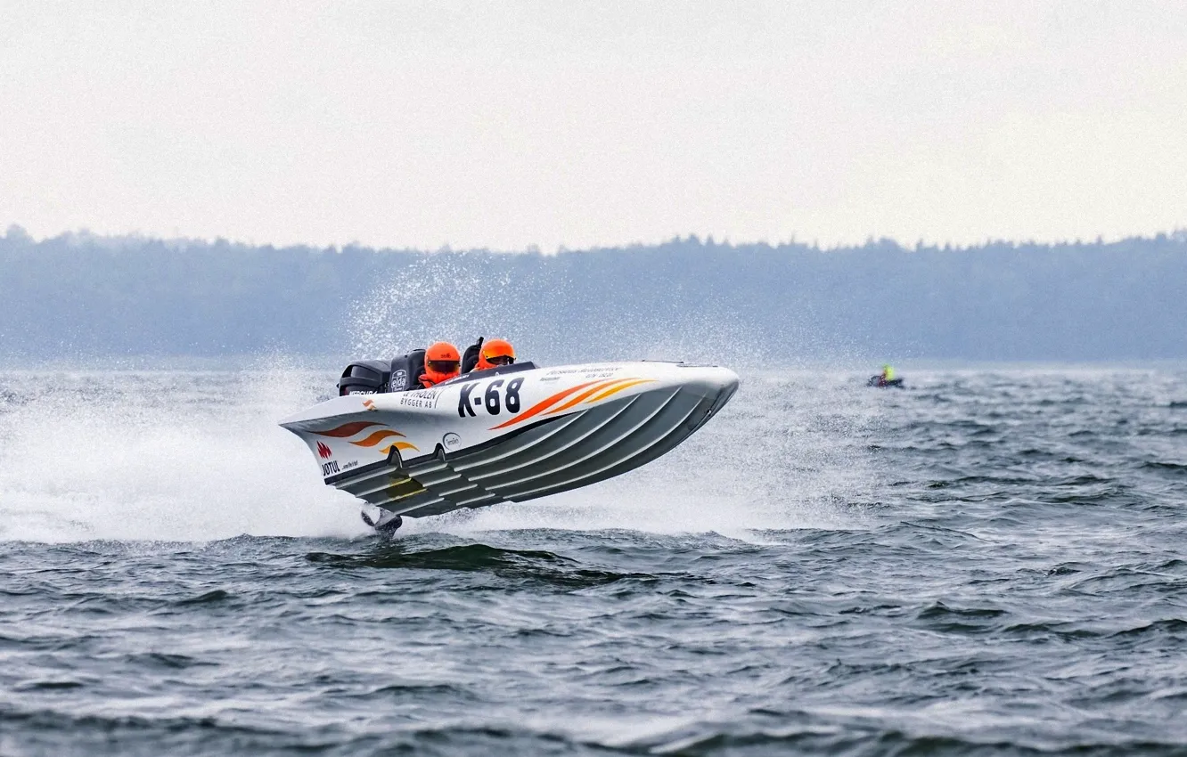 Photo wallpaper race, boat, speed