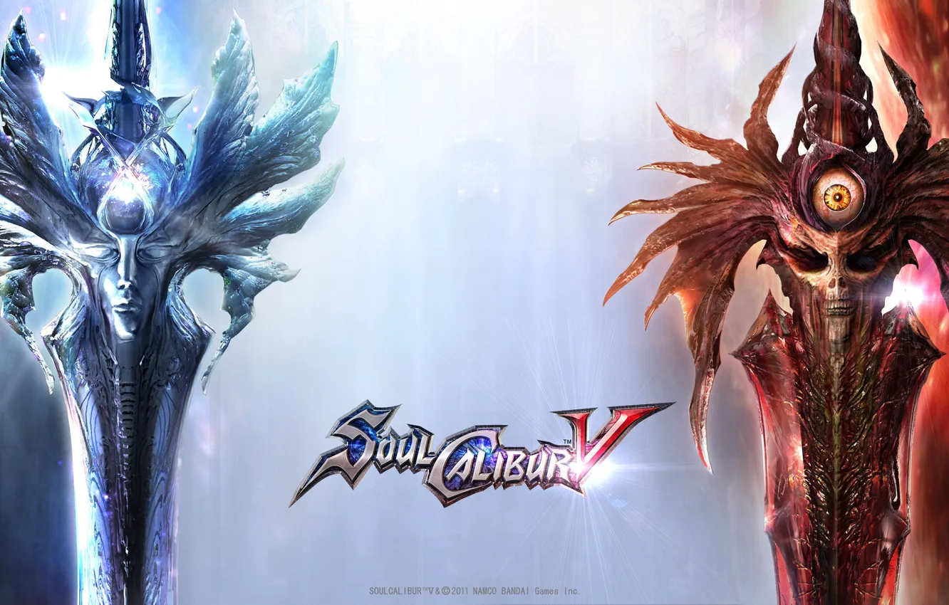 Photo wallpaper sword, logo, video games, Soulcalibur, Bandai Namco Entertainment, SoulCalibur V