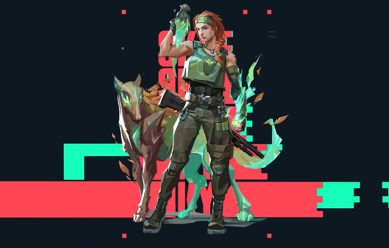 Photo wallpaper game, art, Riot Games, Skye, Valorant
