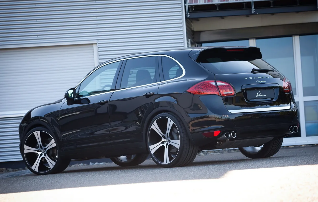 Photo wallpaper angle, Cayenne, Lumma, Rear