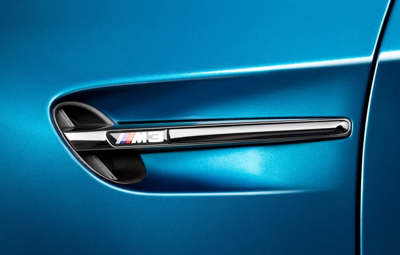 Photo wallpaper macro, background, blue, BMW, logo, BMW, cars, emblem