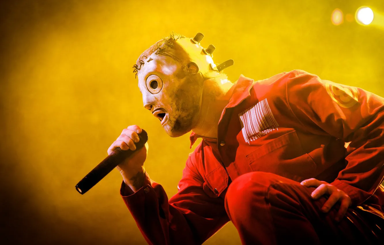 Photo wallpaper Slipknot, concert, Corey Taylor