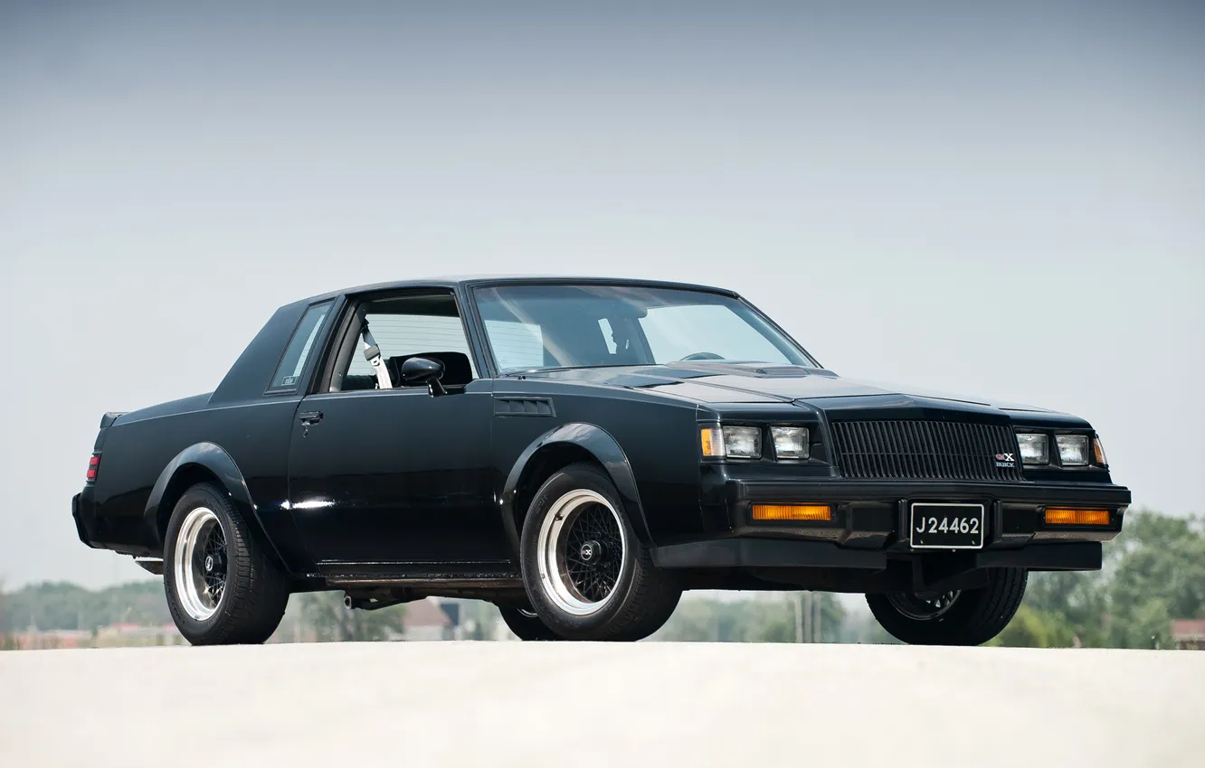 Photo wallpaper black, the front, Grand National, buick, Buick, gnx, Grand neyshnl, cool car