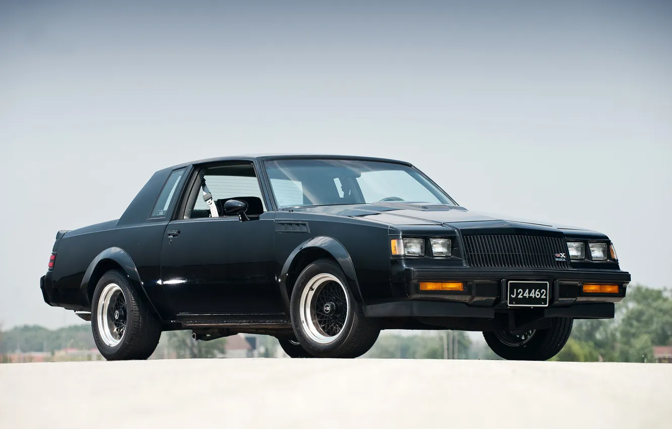 Photo wallpaper black, Buick, the front, Buick, Grand Neyshnl, GNX, Grand National, cool car