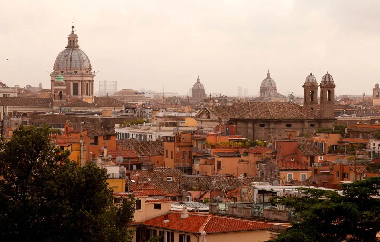 Photo wallpaper the city, photo, home, Italy, top, Rome