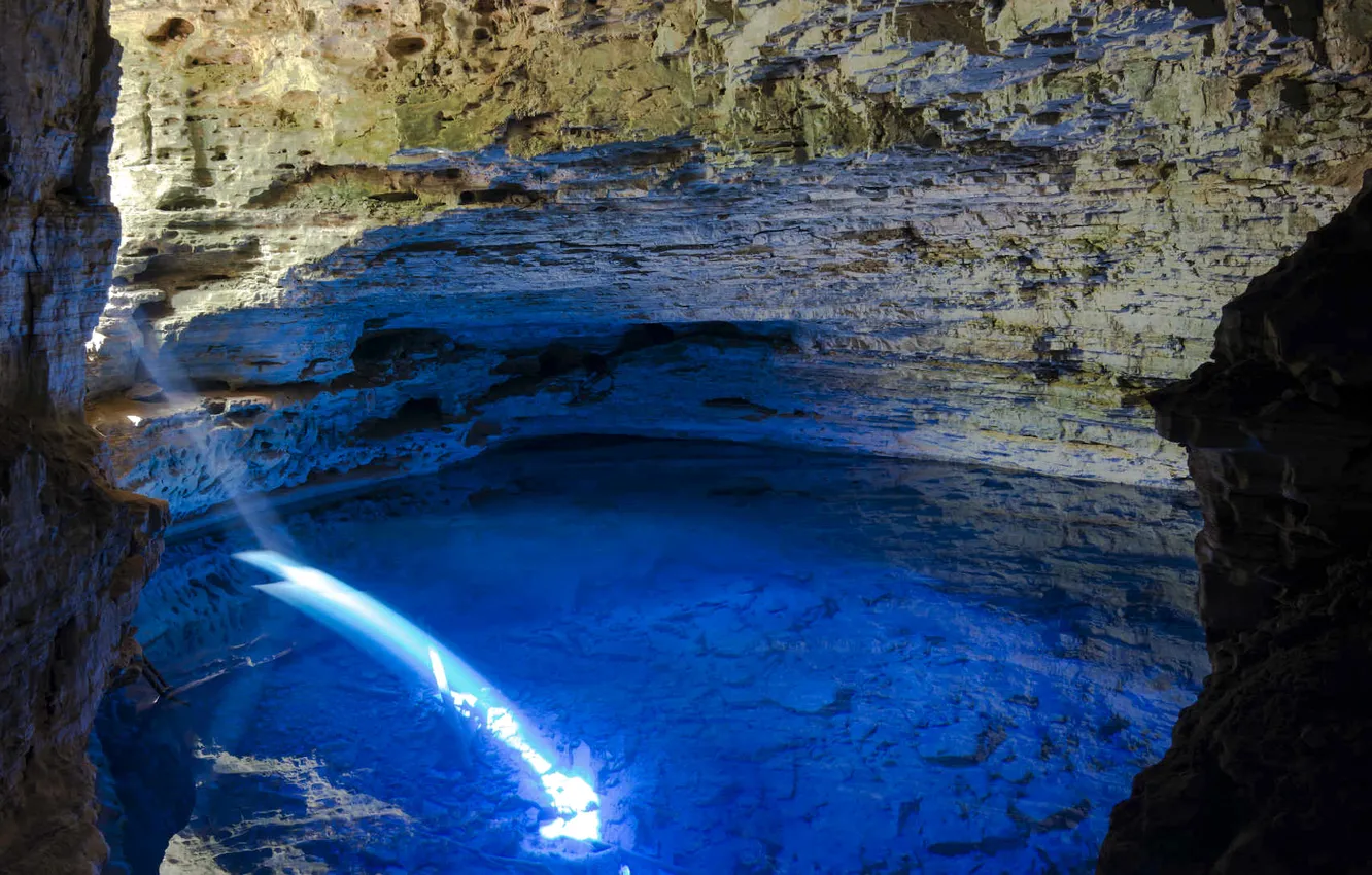 Photo wallpaper cave, Brazil, the grotto, Bahia, national Park of Chapada Diamantina