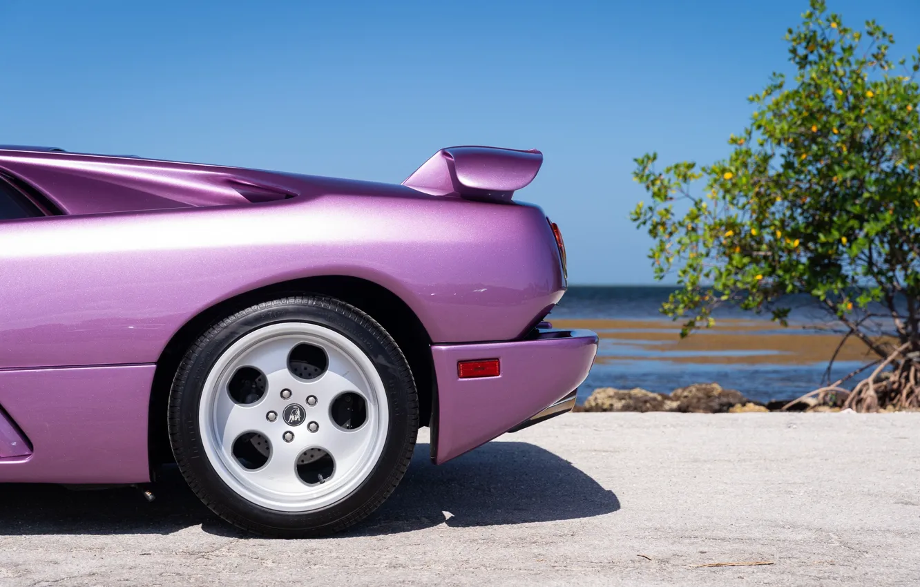 Photo wallpaper Lamborghini, lambo, Diablo, wheel, Lamborghini Diablo SE30