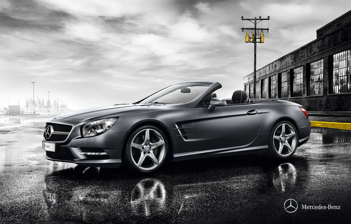 Photo wallpaper wallpaper, mercedes, mercedes-benz, amg, sl amg