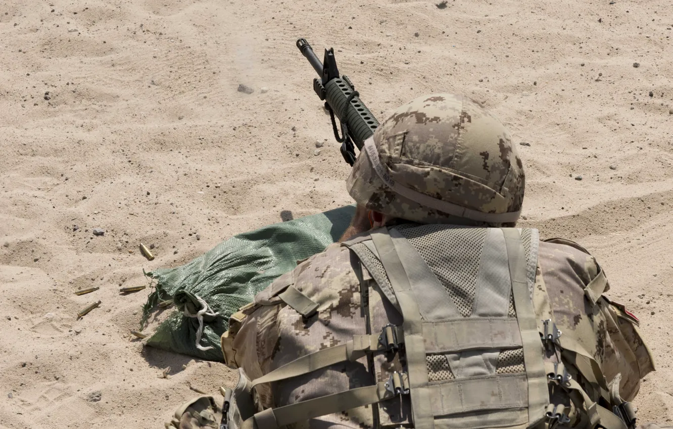 Photo wallpaper weapons, soldiers, Canadian Army