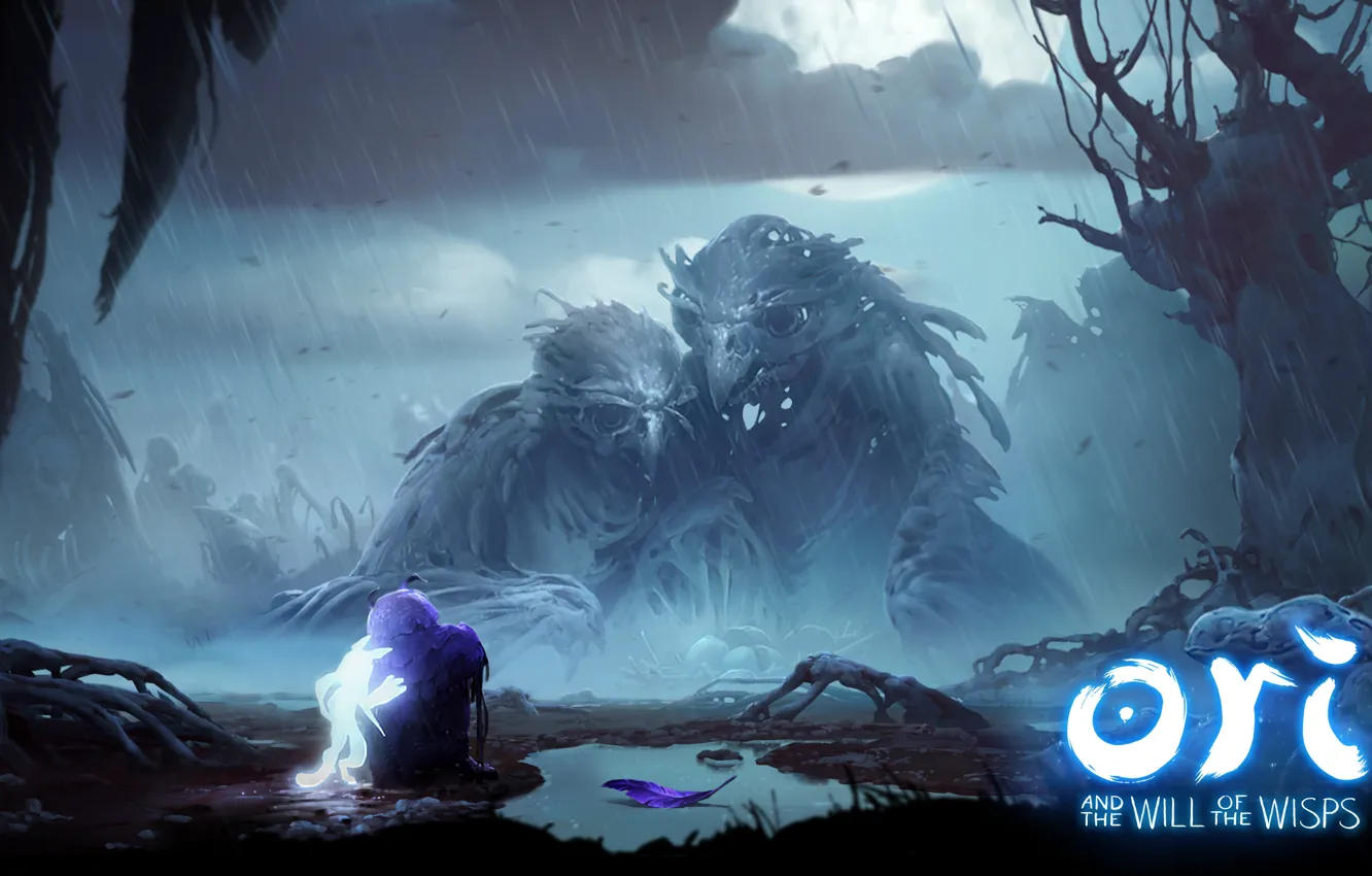Photo wallpaper Owl, Pen, Ori and the Will of the Wisps, Moon studios